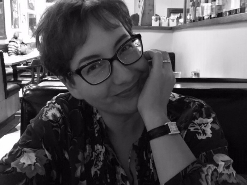 Marsha Wilson, Hubbards Streetscape committee member, posing in a local diner.