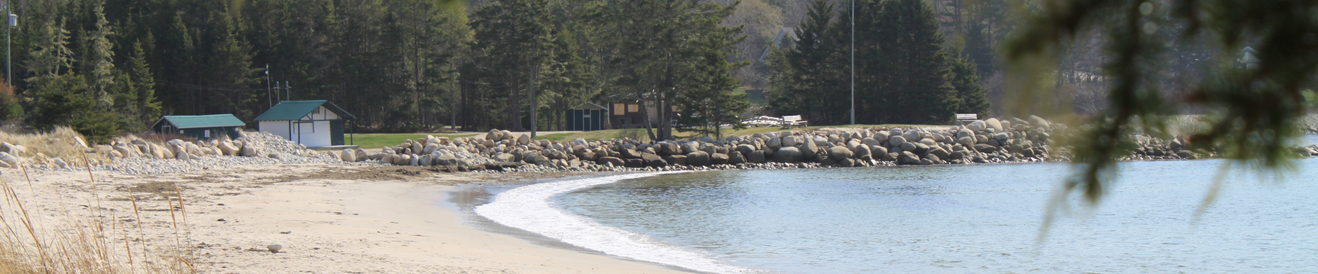 Hubbards beach shore on clear day.